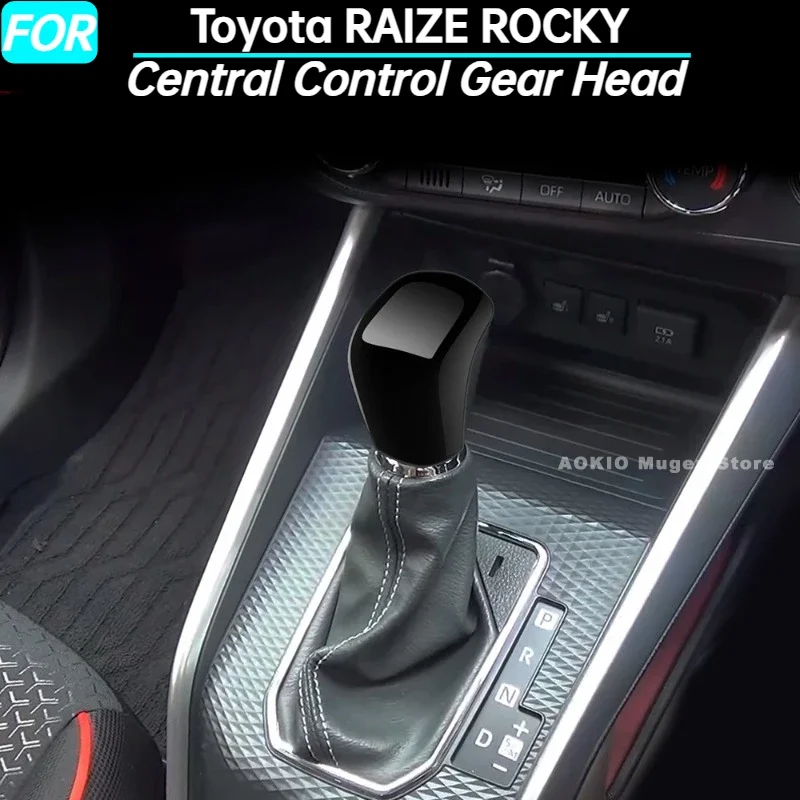 Cubierta de perilla de cambio de marchas de Control Central de coche, embellecedor de lentejuelas para Toyota RAIZE ROCKY, accesorios interiores 2021 2022 2023