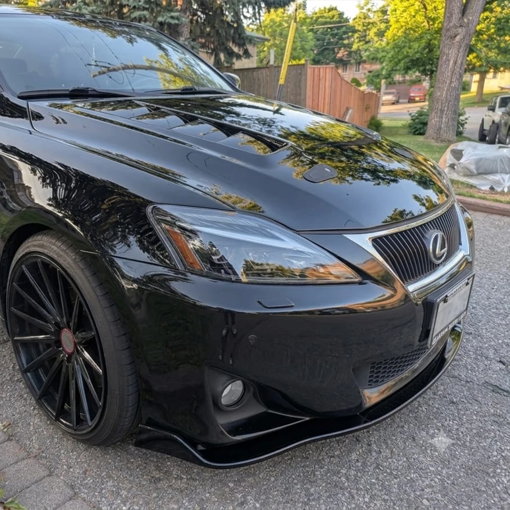

HTTYYX Gloss Black Car Front Bumper Splitter Lip Diffuser Body Kit Spoiler Guard For Lexus IS200d IS250C IS350 2011 2012 2013