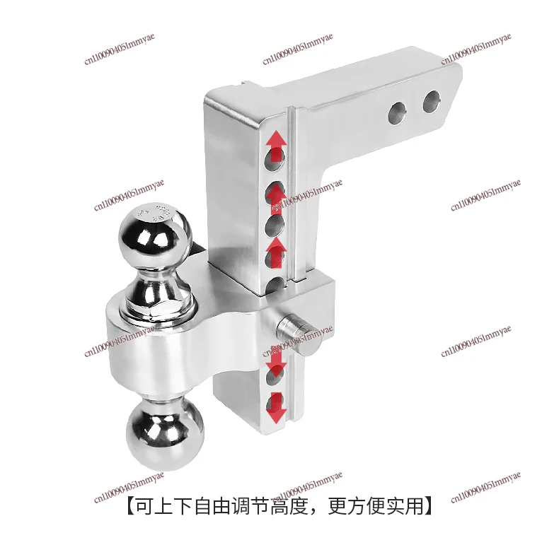 

Original Imported High Strength Adjustable Trailer Arm Porous Position Trailer Hook Double Ball RV Trailer Connector