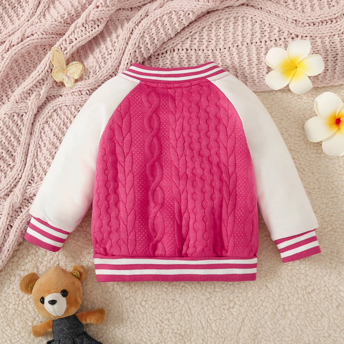 PatPat Baby Girl/Boy Childlike Bear Animal Pattern Coat