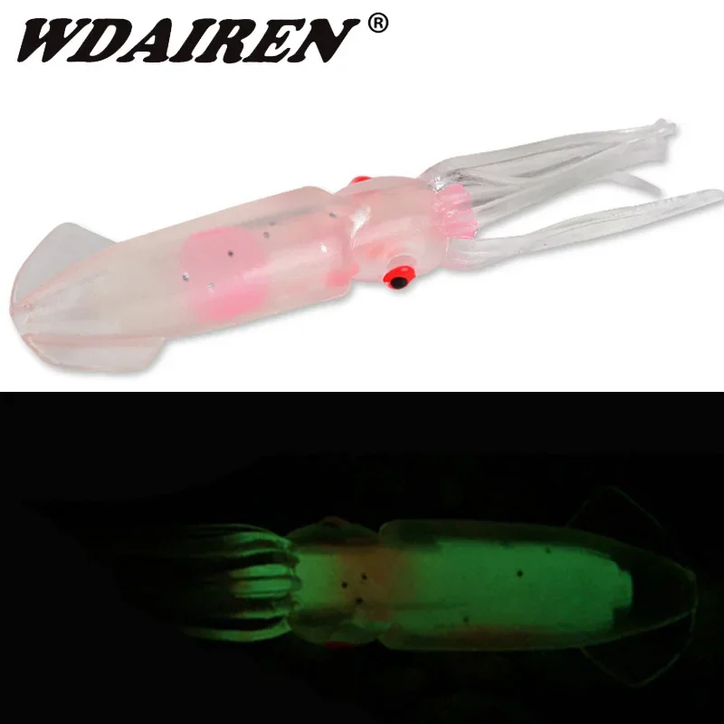 

1 Pc 12cm 11g Soft Octopus Fishing Lures for Jigs Luminous Color Octopus Skirts Artificial Jigging Bait Squid Skirt Octopus Lure