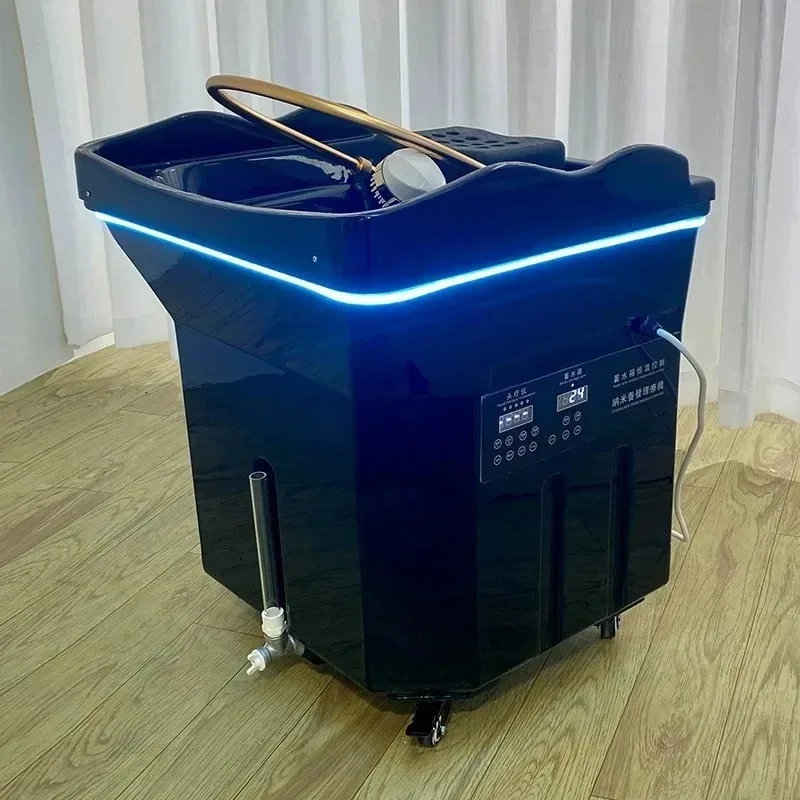 Beauty Salon Water Storage Shampoo Basin Top Manufacturing Shampoo Therapy Spa Ductless Shampoo Basin Sink