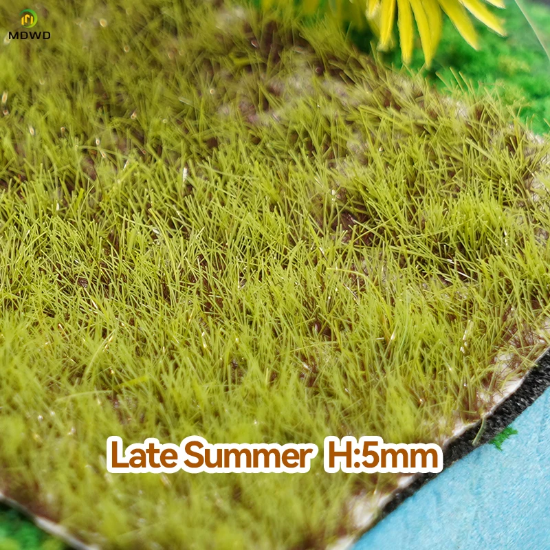 Plantas artificiales en racimo de césped en miniatura de 5mm para Ho N Diy, ferrocarril de modelado/vuelo/paisaje de juego de guerra/diseño de mesa/Diorama