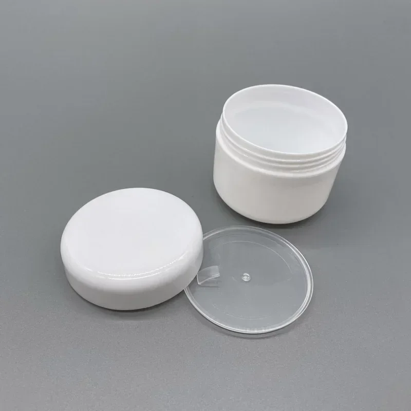50pcs White Cosmetic Jars Plastic Storage Container Refillable Bottles Makeup Jar 10g 20g 30g 50g 100g баночки для косметики