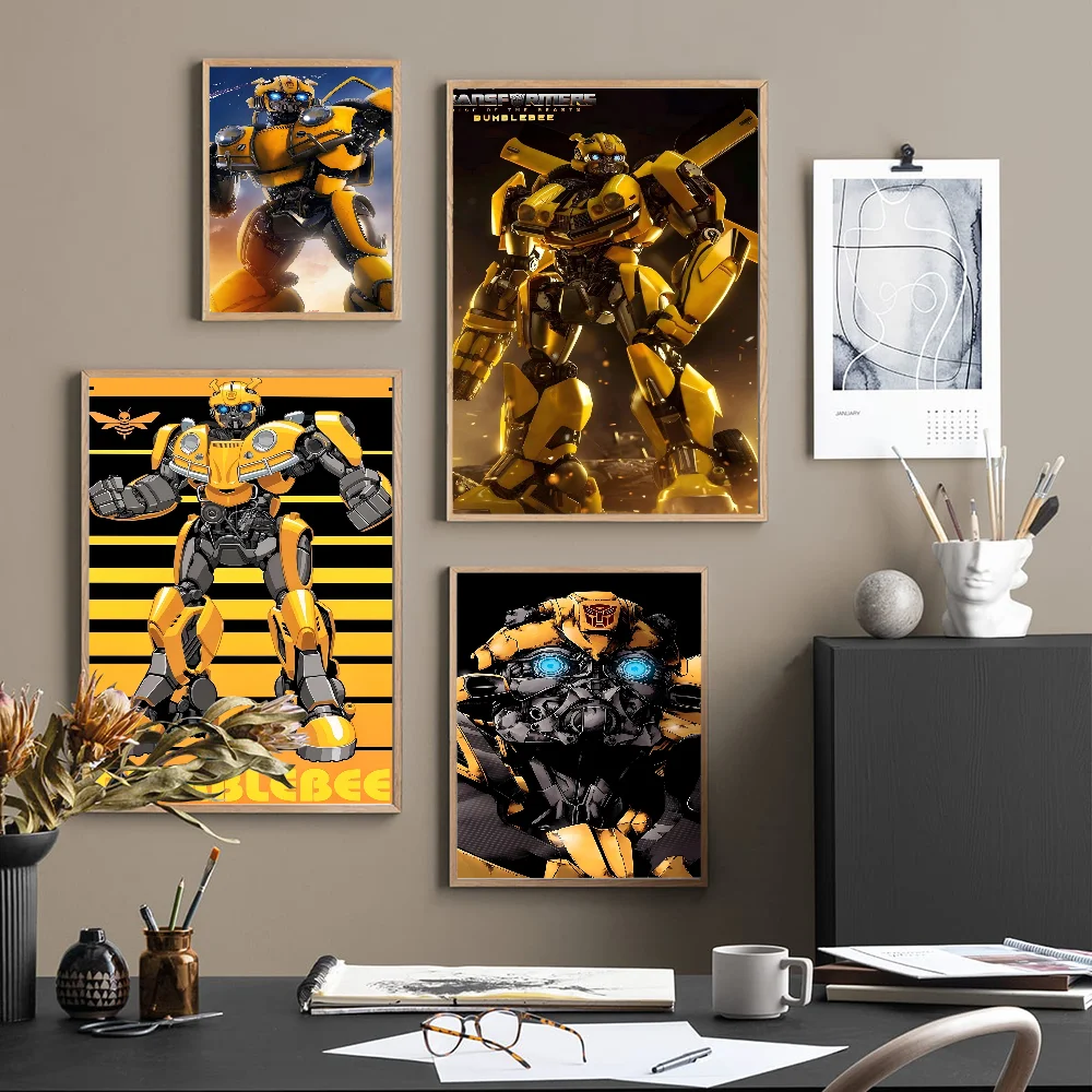 Bumblebee Transformers Classic Vintage Posters HD Quality Wall Art Retro Posters For Home Room Wall Decor