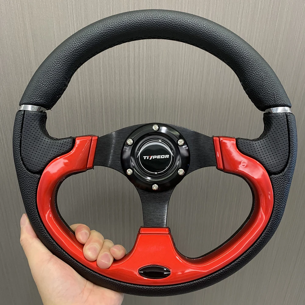 

TIYPEOR New series steering wheel golf cart UTV 350MM JDM car steering wheel for VWBMW