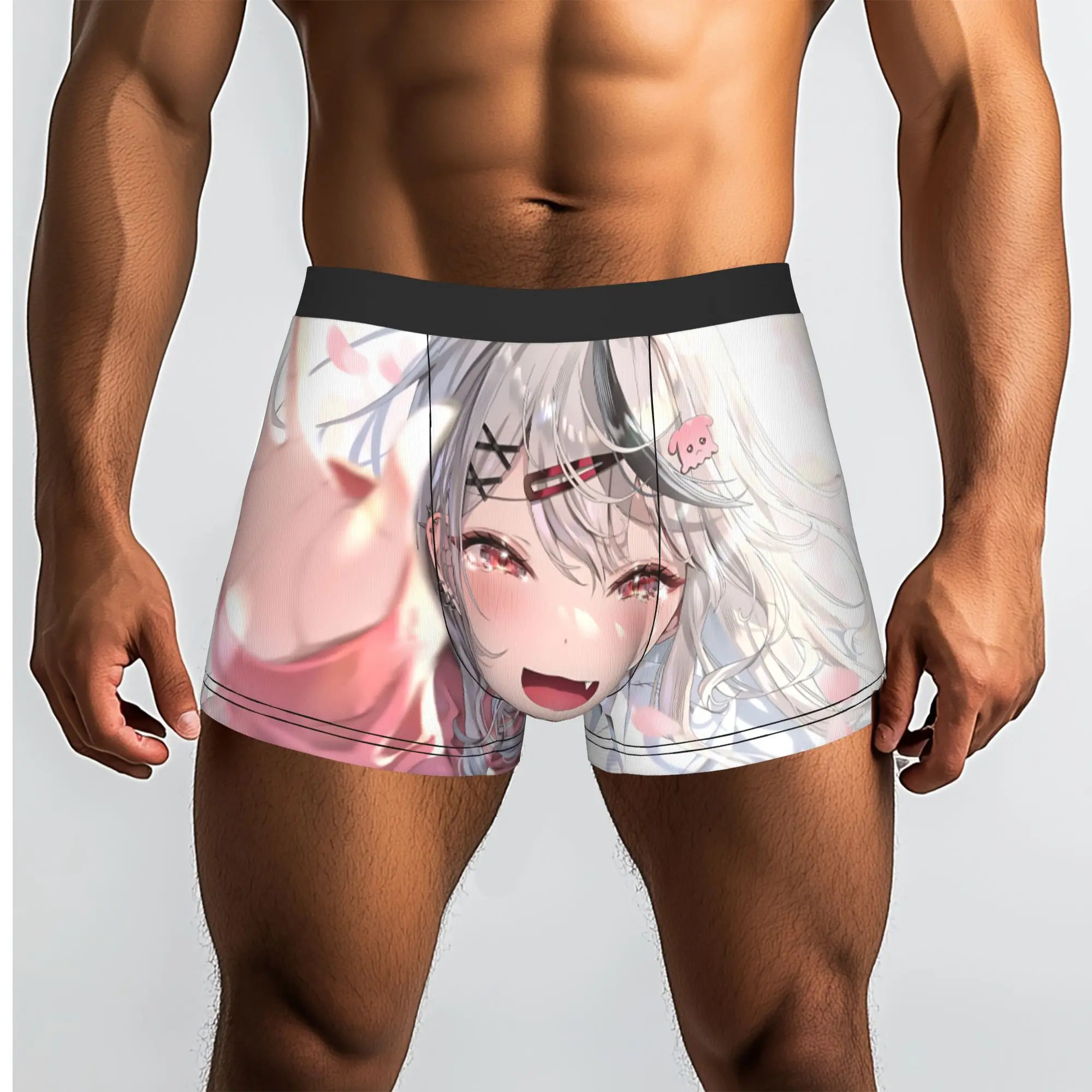 Fashion Anime Game Theme Of Sexy Girls Underpants adults 18 plus Breathbale Panties Men Underwear Print Shorts Boxer Briefs