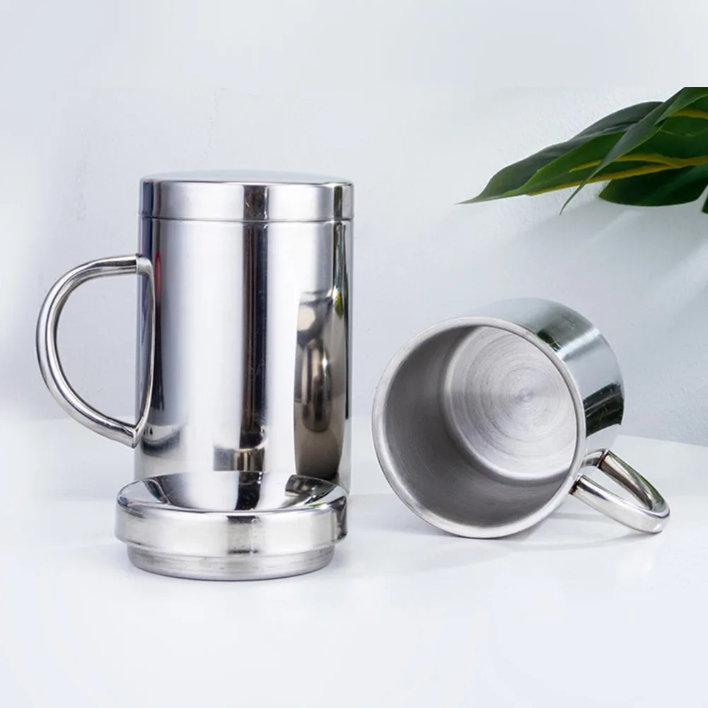 Water Cup Coffee Mug 210/301/400ML Beer Double Wall Insulated Thermal Elegant Gift Stainless Steel Tea Brand New