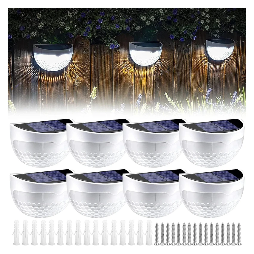 

Светодиодный солнечный свет, уличные настенные светильники, энергетические садовые лампы, водонепроницаемая солнечная лампа для забора, рождественские украшения, гирлянда, светодиодный светильник