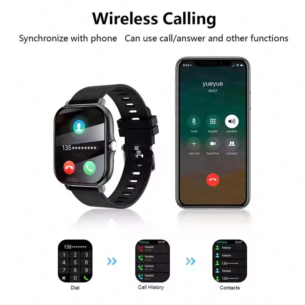 1.83 شاشة كاملة Smartwatches الهاتف الرد على المكالمات متعدد الرياضة رسالة تذكير عرض مناسبة للرجال والنساء موضة 2026 جديد #3