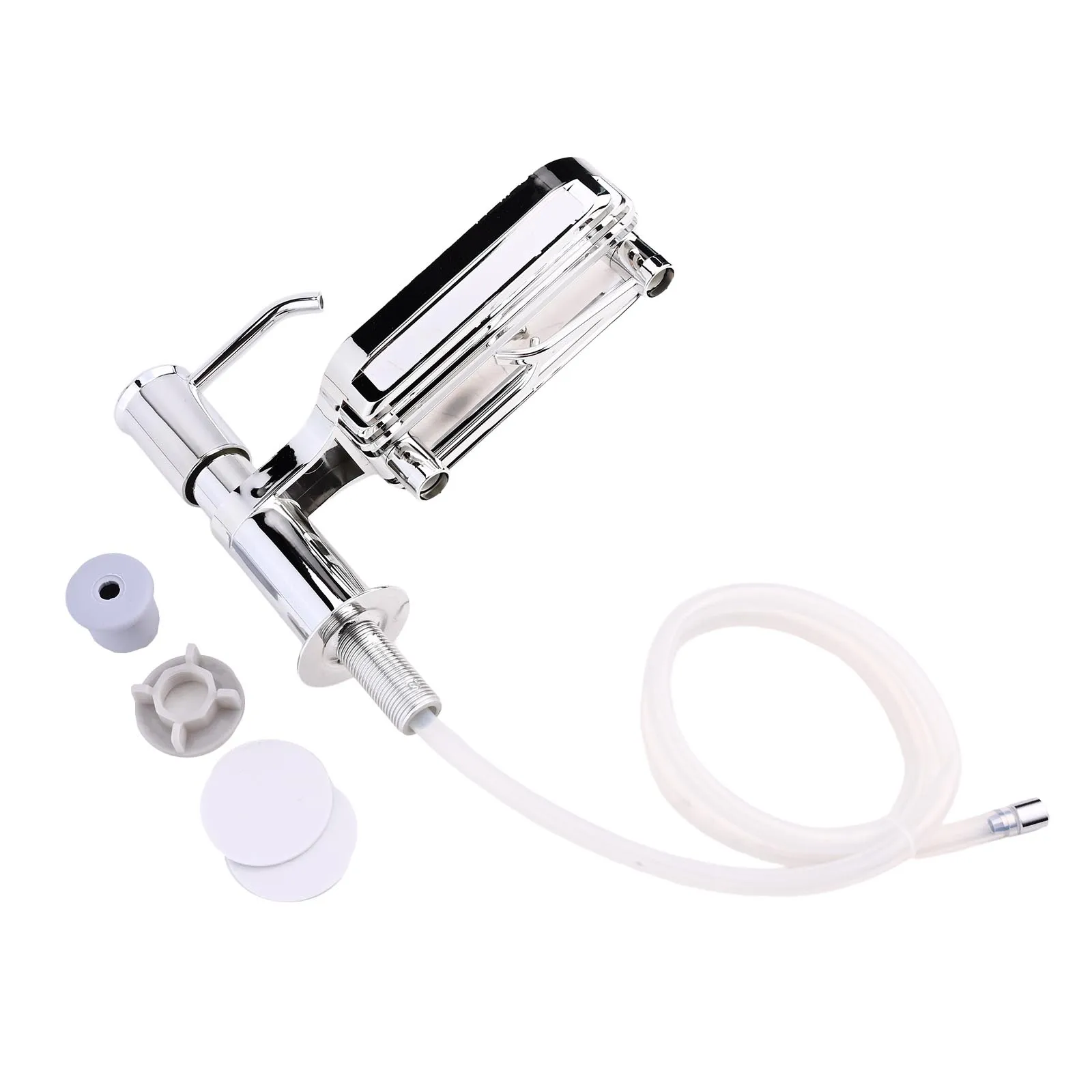 Bathroom Countertop Extension Tube Dispenser 3-inch Nozzle Acid Resistant Built-in Spring For Commercial Spaces