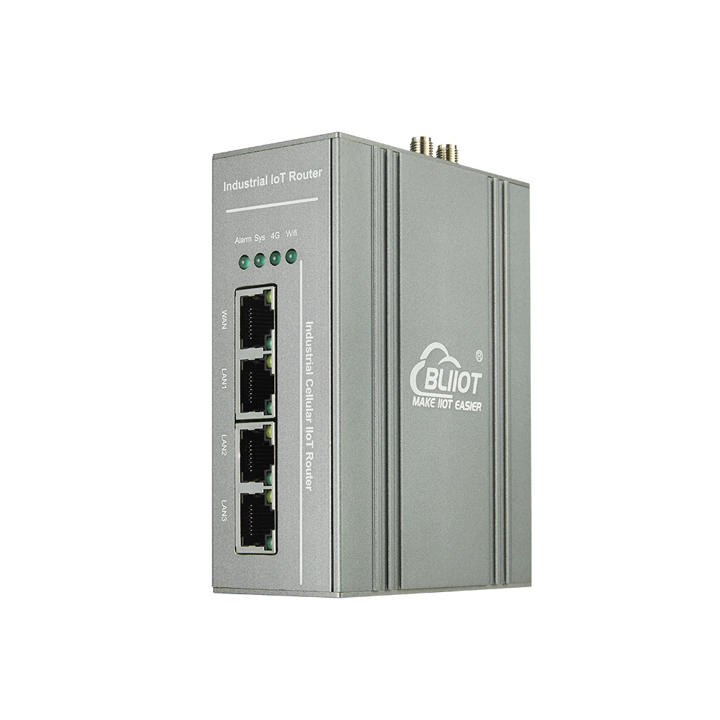 

4G Industrial Router RS485/DI/DO/AI/ 3*LAN IO Module Modbus MQTT WiFi Router Upload Cloud Platform Data Acquisition