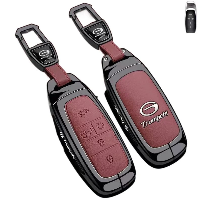 

Zinc Alloy Key Fob Cover for GAC Aion V/Y/LX/S MAX/i60/RT/UT, Heavy Duty Metal Protective Case Shell with Keychain Keybag