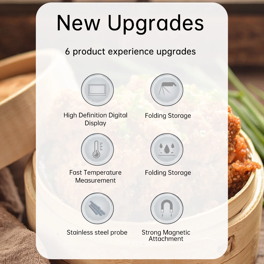Termómetro Digital electrónico para alimentos, sonda lavable de medición rápida de temperatura para cocinar, barbacoa, herramientas de cocina,-50 ~ 300 ℃