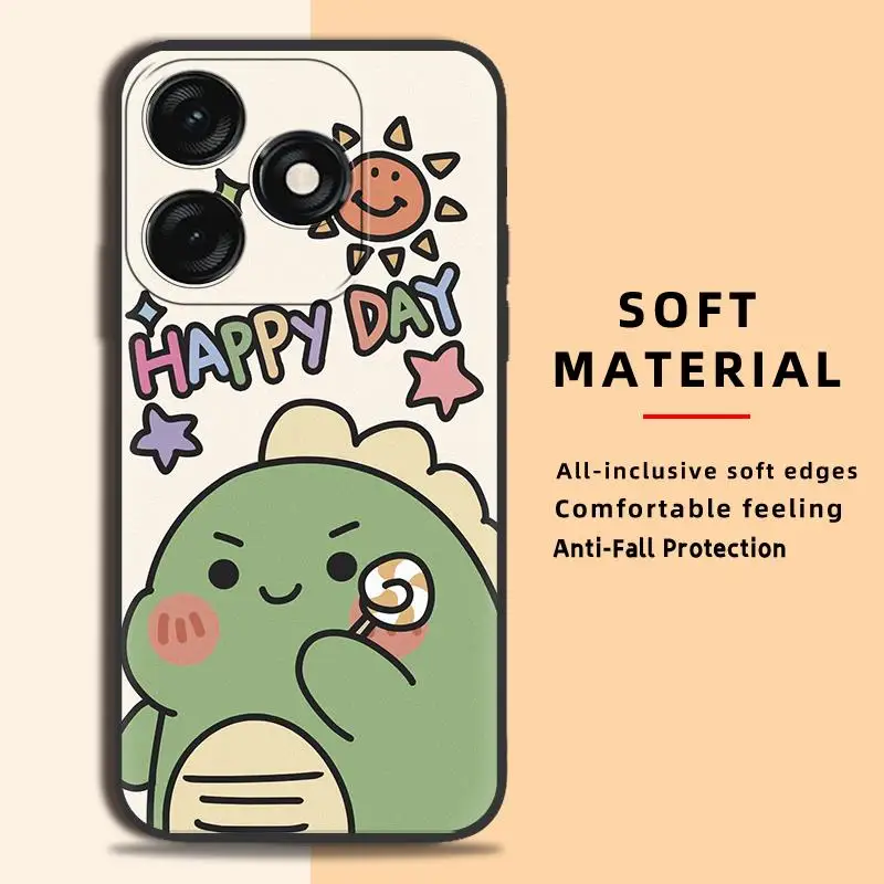 

Full wrap Soft case Phone Case For Tecno Spark10C/K15Q Silicone protective Durable Dirt-resistant Anti-knock Anti-dust