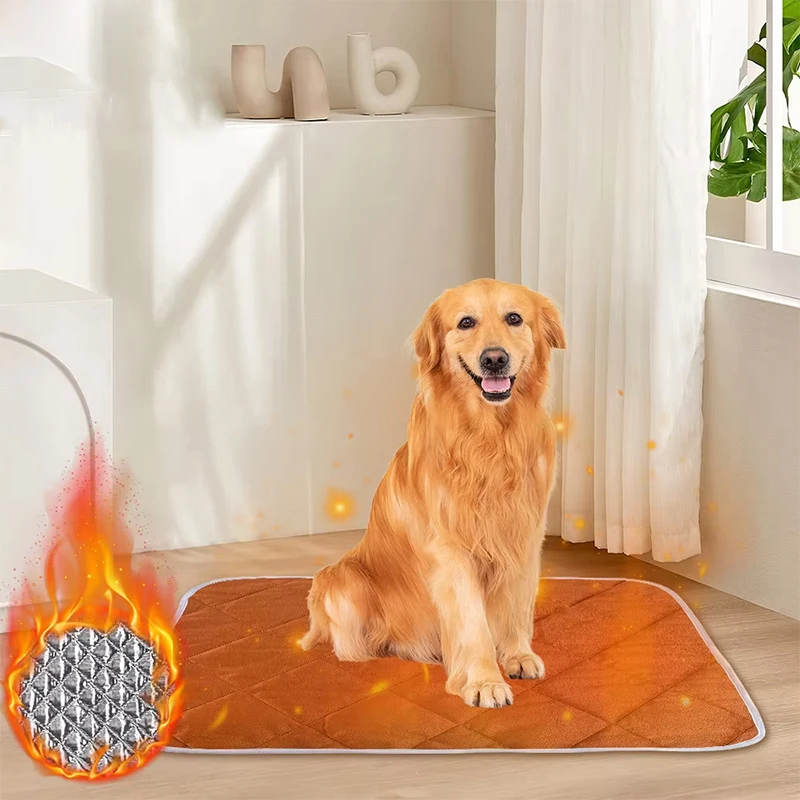 Durable Waterproof Winter Pet Thermal Pad Warm Sleeping Mat For Dog Cat Nest Bed Cushion Indoor Outdoor Rest Use