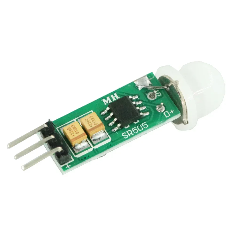 Mini Sensor de movimiento infrarrojo PIR, módulo Detector infrarrojo preciso para Arduino, módulo de Interruptor de Sensor corporal, modo de detección, HC-SR505