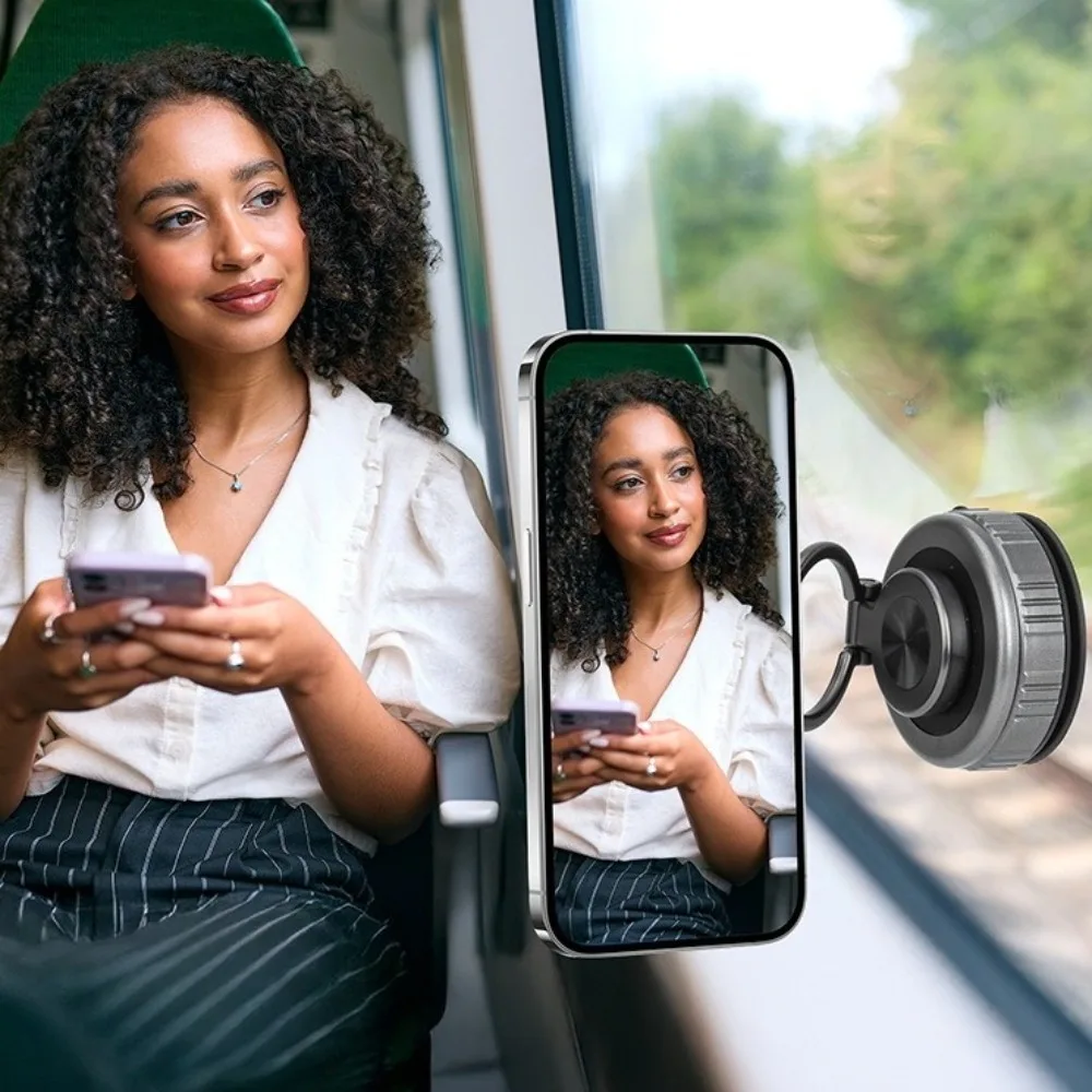 磁気自動車電話ホルダー 360 °   回転真空吸盤自動ナビゲーションホルダーユニバーサル折りたたみ機械式電話スタンド