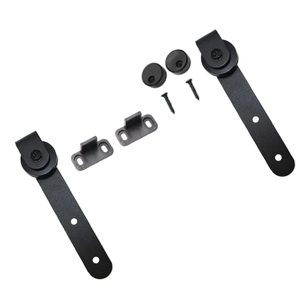 

Barn Door Rail Floor Guide Hanger Accessory Practical Warehouse Stay Roller Doors Adjustable Carbon Steel Sliding Home