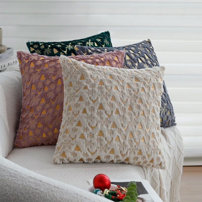 

Christmas Pillow Cover 45x45 Home Decorative Personalized Gift the Single-side Cm Cushion Cover for Living Room Sofa Party