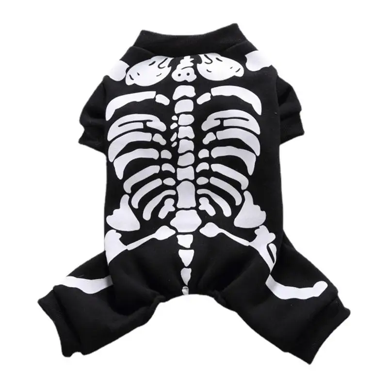 Skeleton Dog Clothes Dog Costumes For Large Dogs Halloween Pet Dog Cat Halloween Skeleton Skull Cute Shirt Puppy Kitten