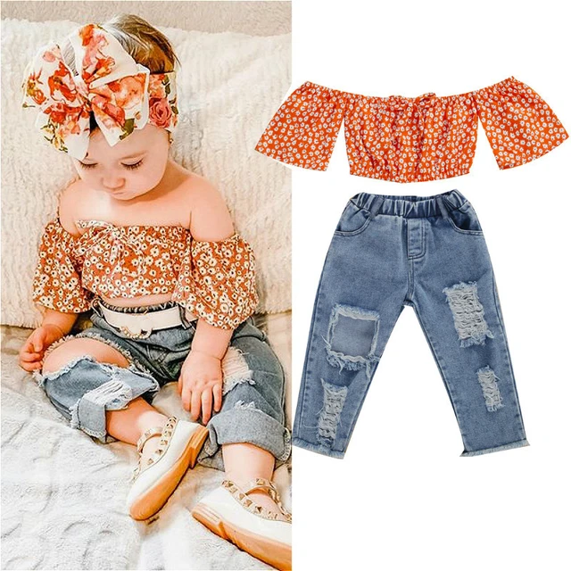 Off shoulder top baby girl hotsell