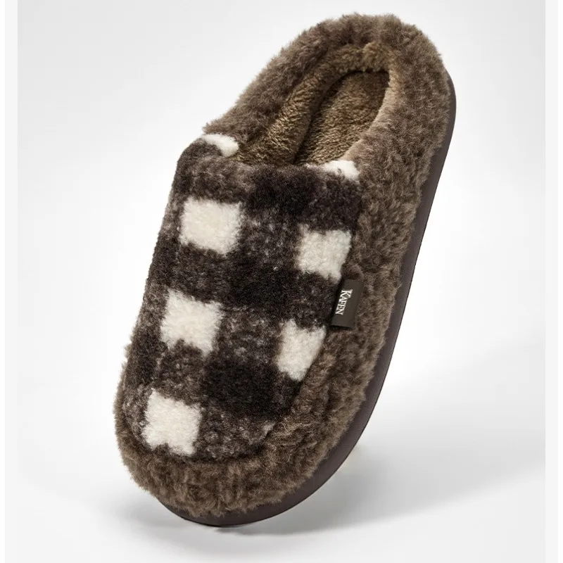 

Хлопковые мужские тапочки, осень-зима 2021, новые домашние простые нескользящие, теплые, флисовые и утолщенные мужские тапочки.