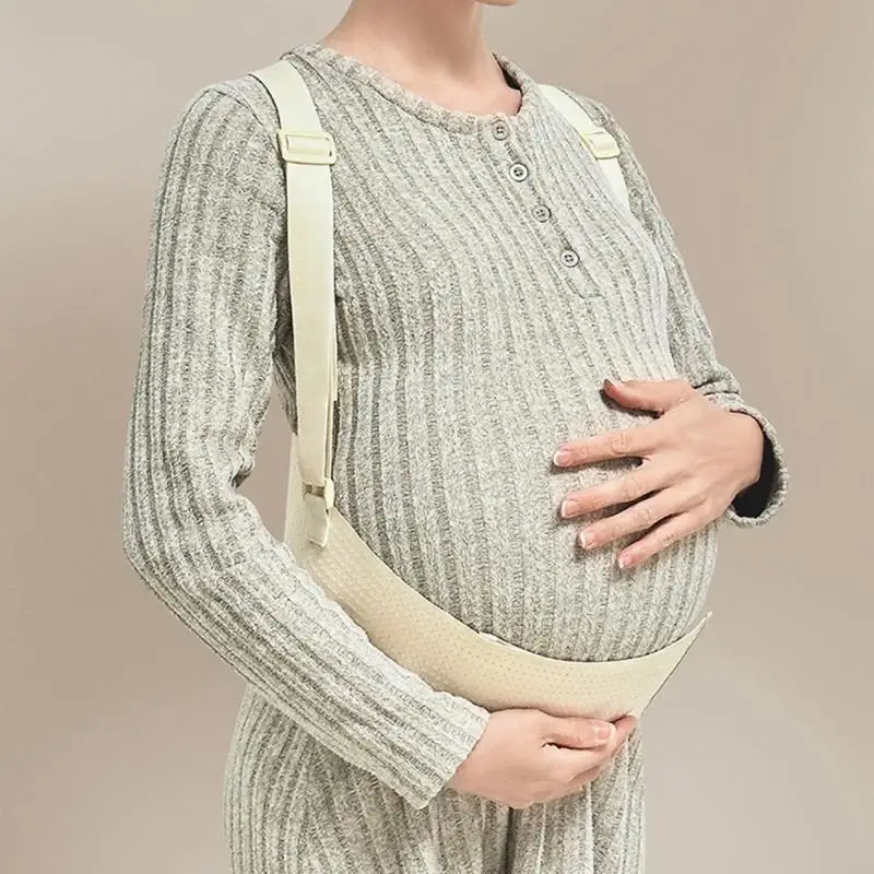 Versatile Maternity Support Belt Ergonomic Pregnancy Belt Shoulder Strap Belly Support for middle to Late Pregnancy stage