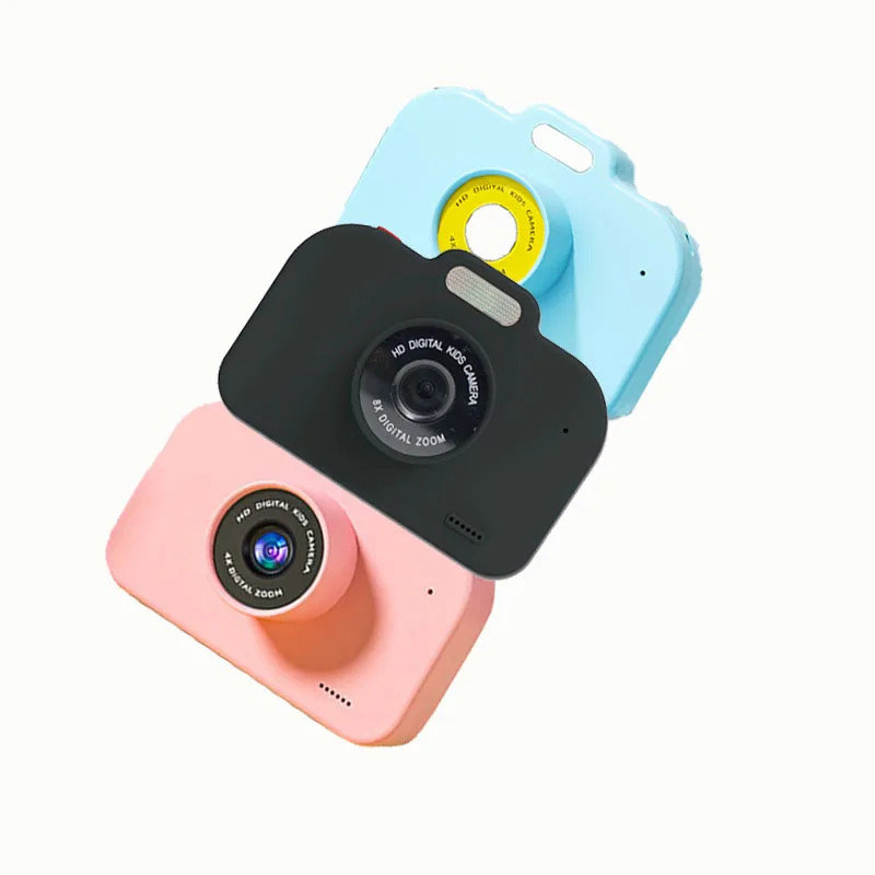 X2D giocattolo per bambini 3C fotocamera Flash Mini SLR Digital Pink Blue Cartoon Animation ABS materiale ecologico Type-c