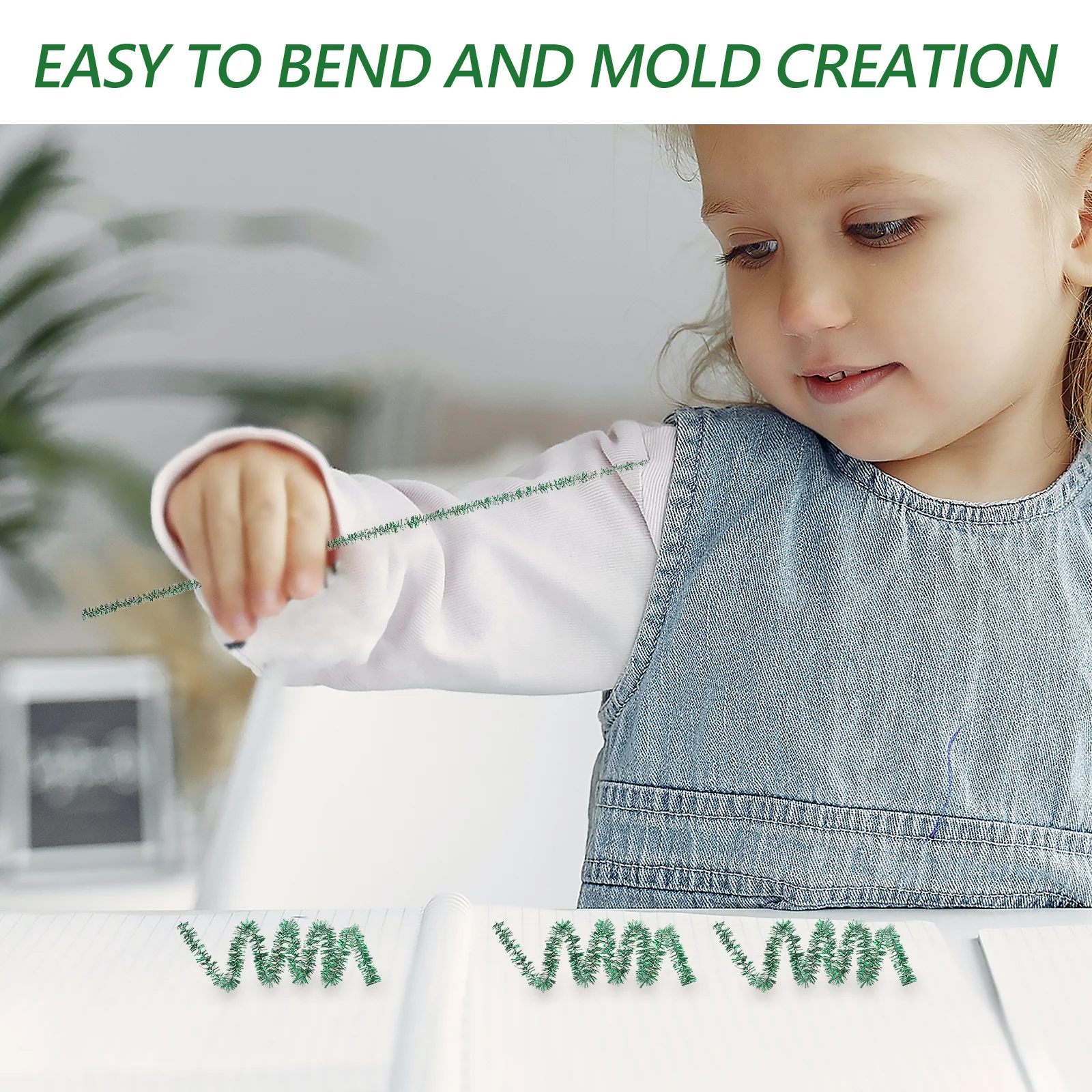 

200Pcs Shiny Glitter Twist Wire DIY Craft Supplies for Kids Creative Building Shapes Party Decoration Fun Activity Set