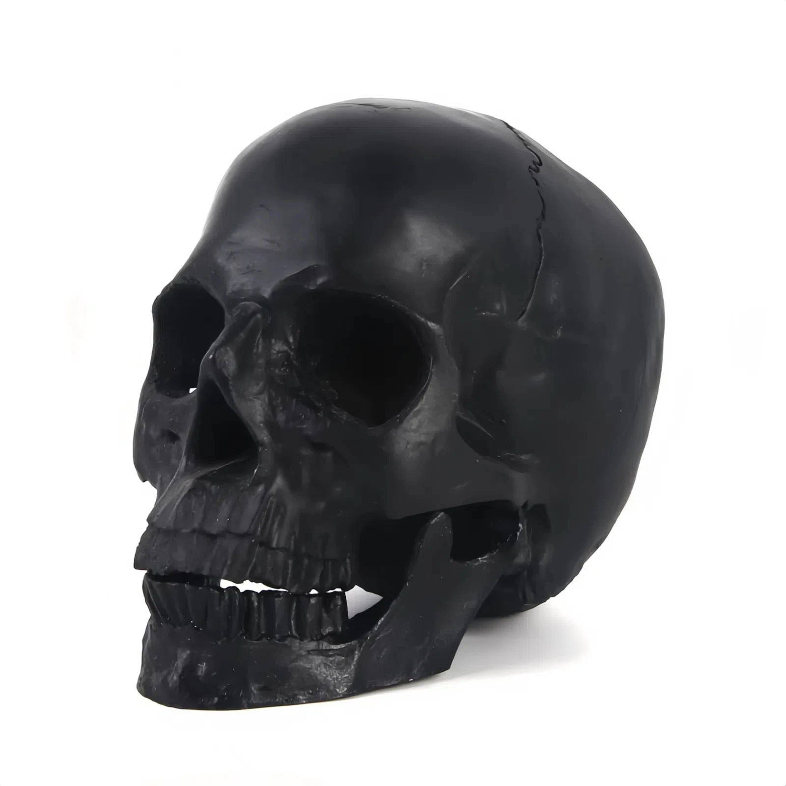 Home Decor Black Life-size Skull Statue Resin Crafts Figurines Halloween Decorative Split Skeleton Sculpture