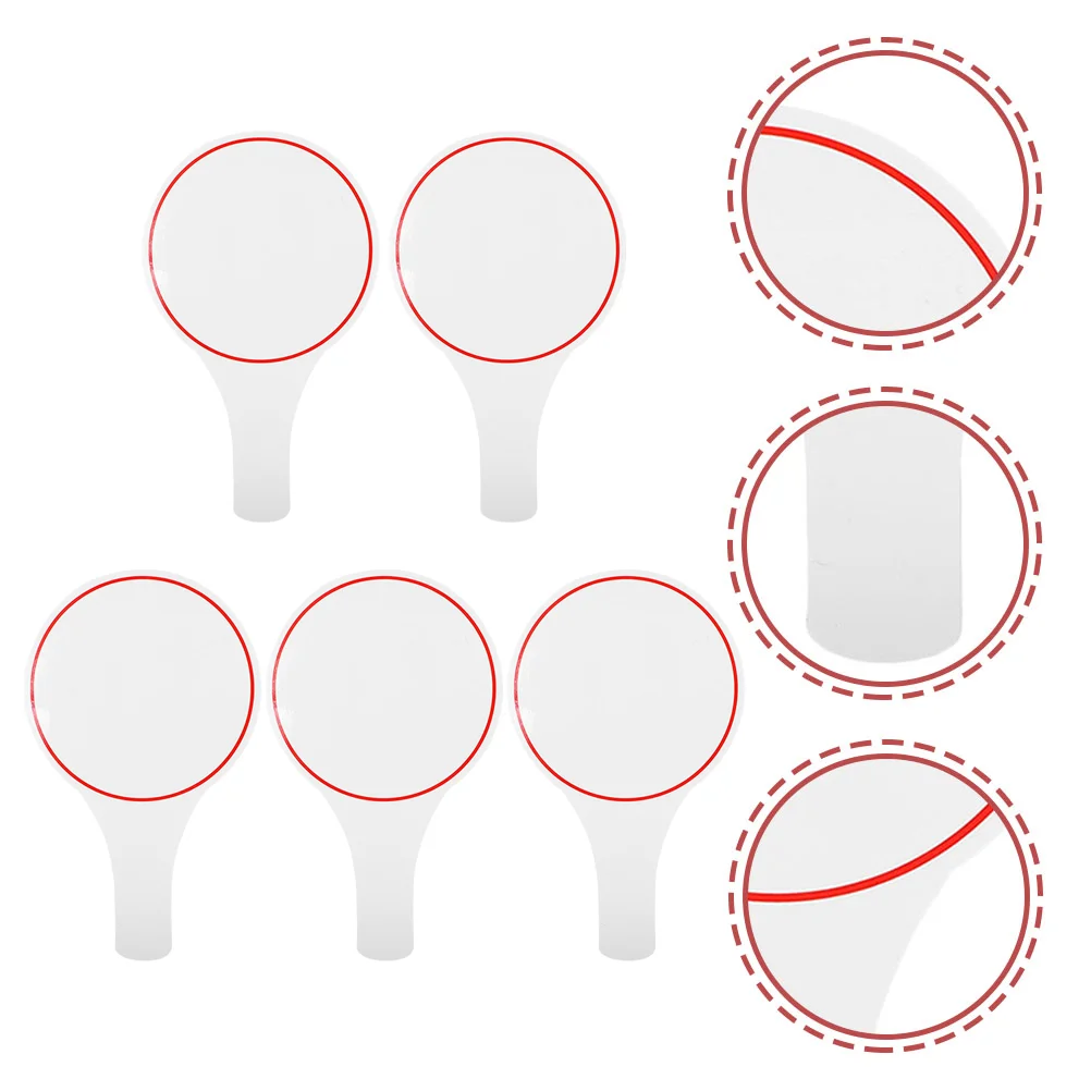 5 Pcs Score Board Auctions Whiteboard Whiteboards Small Dry Erase Handheld Mini Paddles