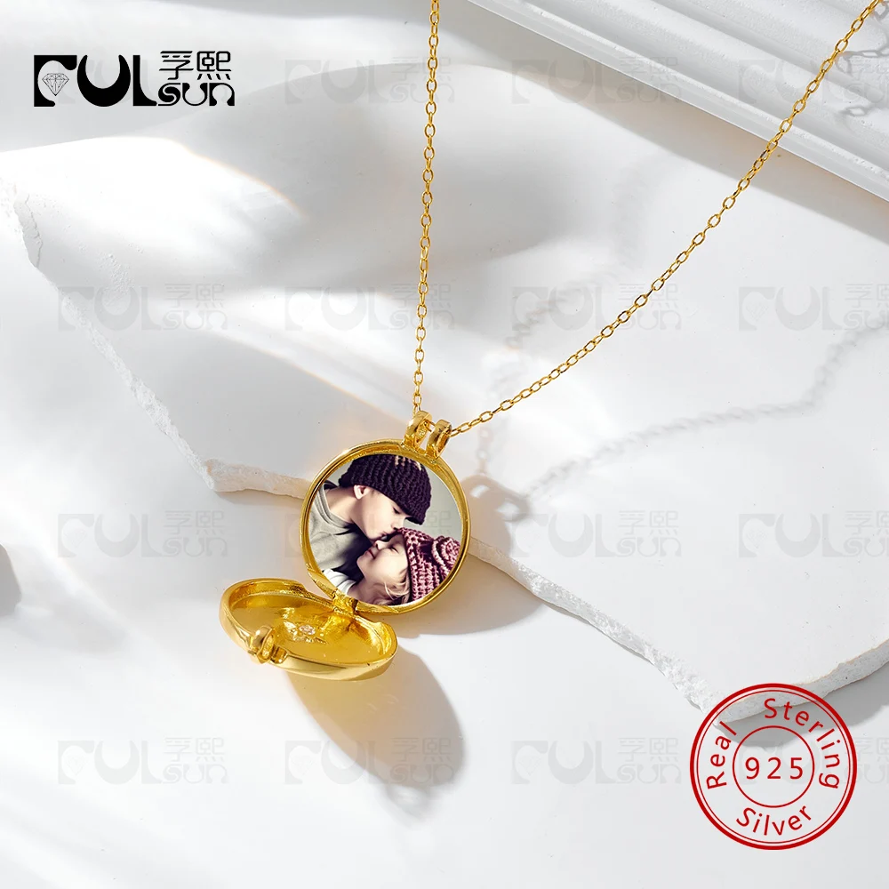925-sterling-silver-14k-gold-plated-round-photo-locket-necklace-for-women-north-star-cz-picture-pendant-memory-keepsake-jewelry