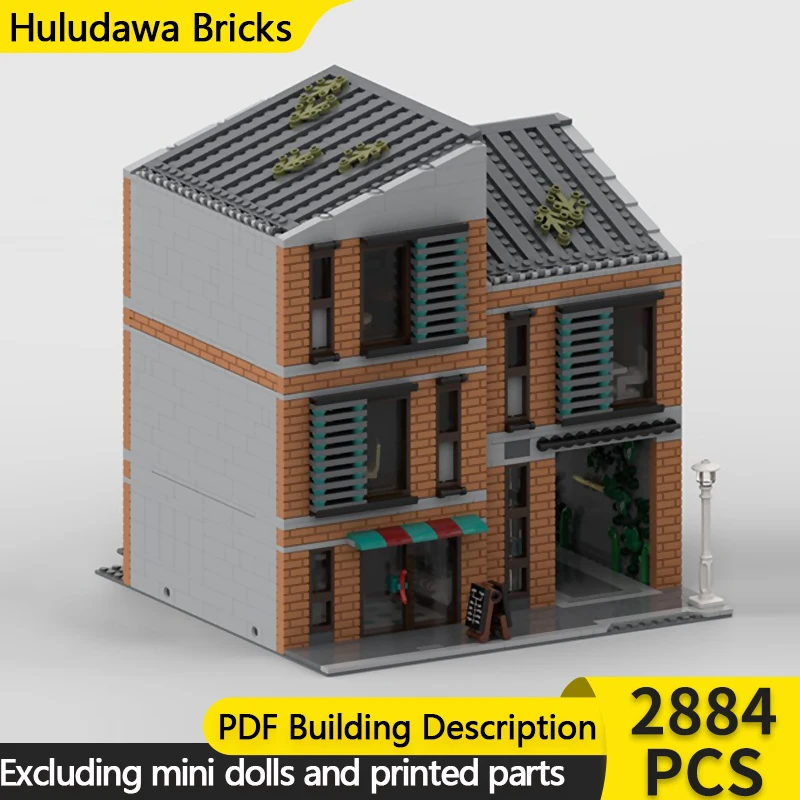 

City Street View Model MOC Building Bricks Modern Brick Lofts Modular Technology Children Holiday Gifts Assemble Toys Suit
