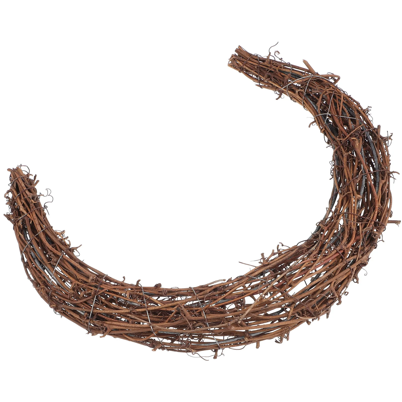 

Moon Shape Ring Diy Dream Catcher Frame Wall Hanging Craft Natural Diy Wreath Material Floral Garland Wreath Making Rattan Vine