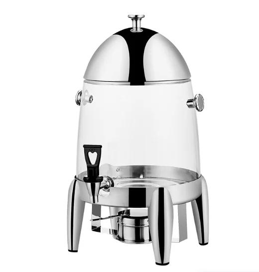 

12L Stainless Steel Multi-Beverage Machine | Heated Soy Milk Dispenser & Transparent Buffet Juicer with Tripod Stand