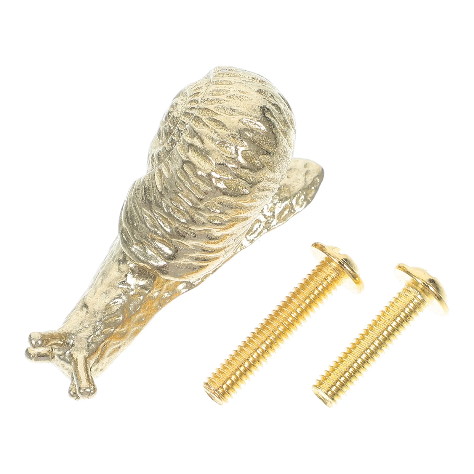 

Vintage Gold Drawer Pulls Snail Design Decorative Cabinet Knobs Brass Handles Unique Furniture Hardware For Kitchen Bath