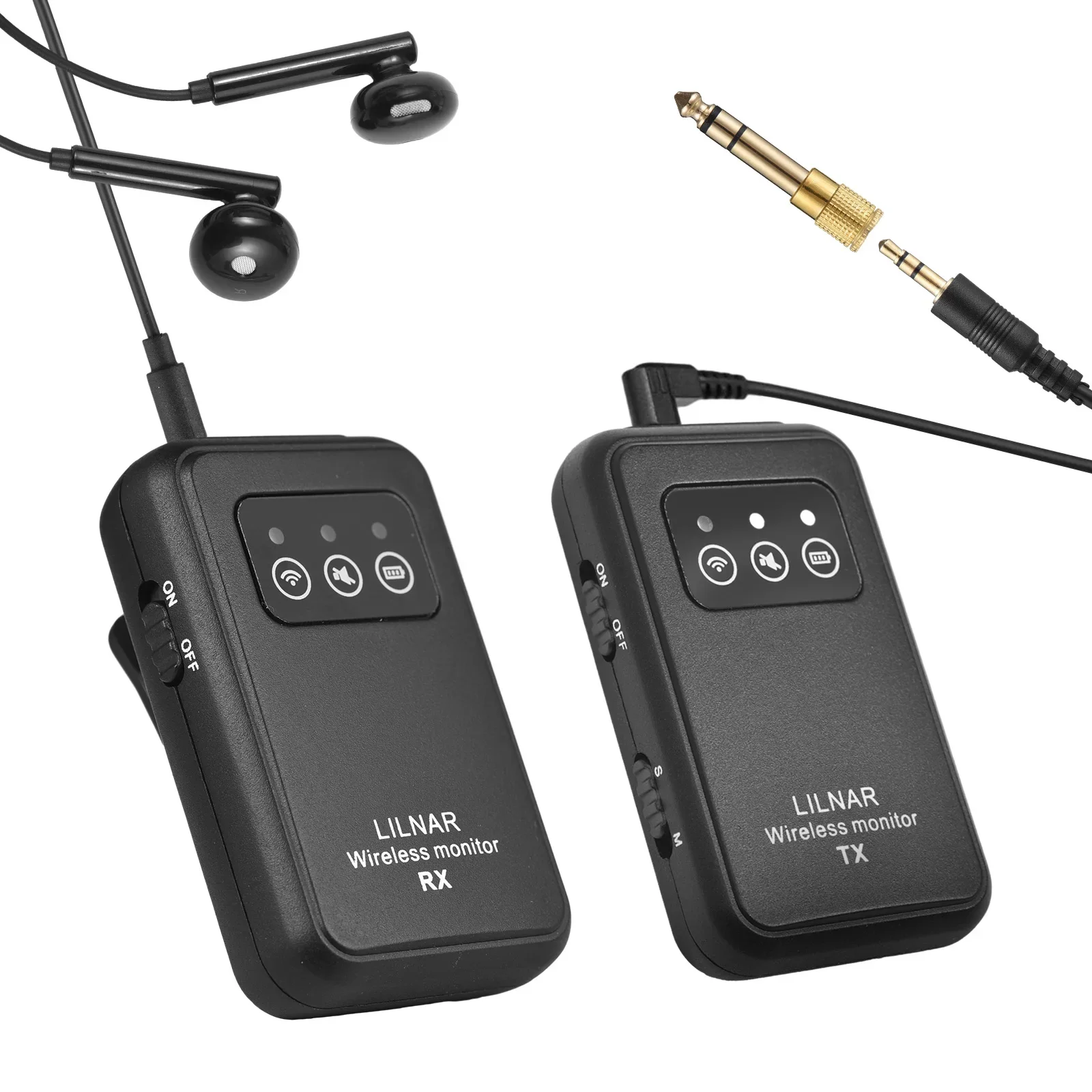 2.4G Wireless In Ear Monitor System Wireless IEM System with Transmitter Receiver Automatic Pairing Professional In Ear Monitor