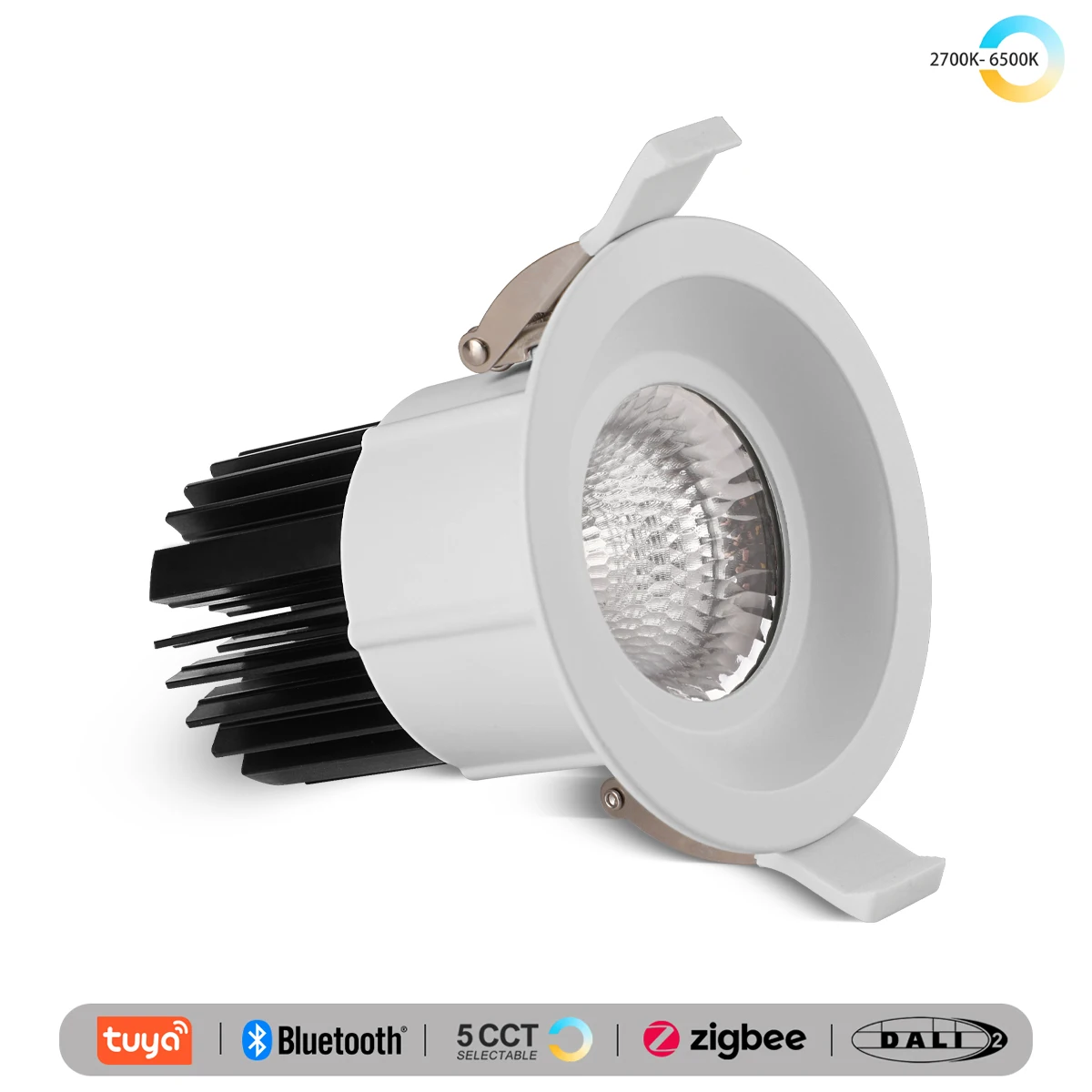 

5 CCT Switchable/ Tuya Zigbee/ Matter/ Dali Smart Recessed LED Ceiling Spotlight Black White Fixtures Lighting Indoor Downlight