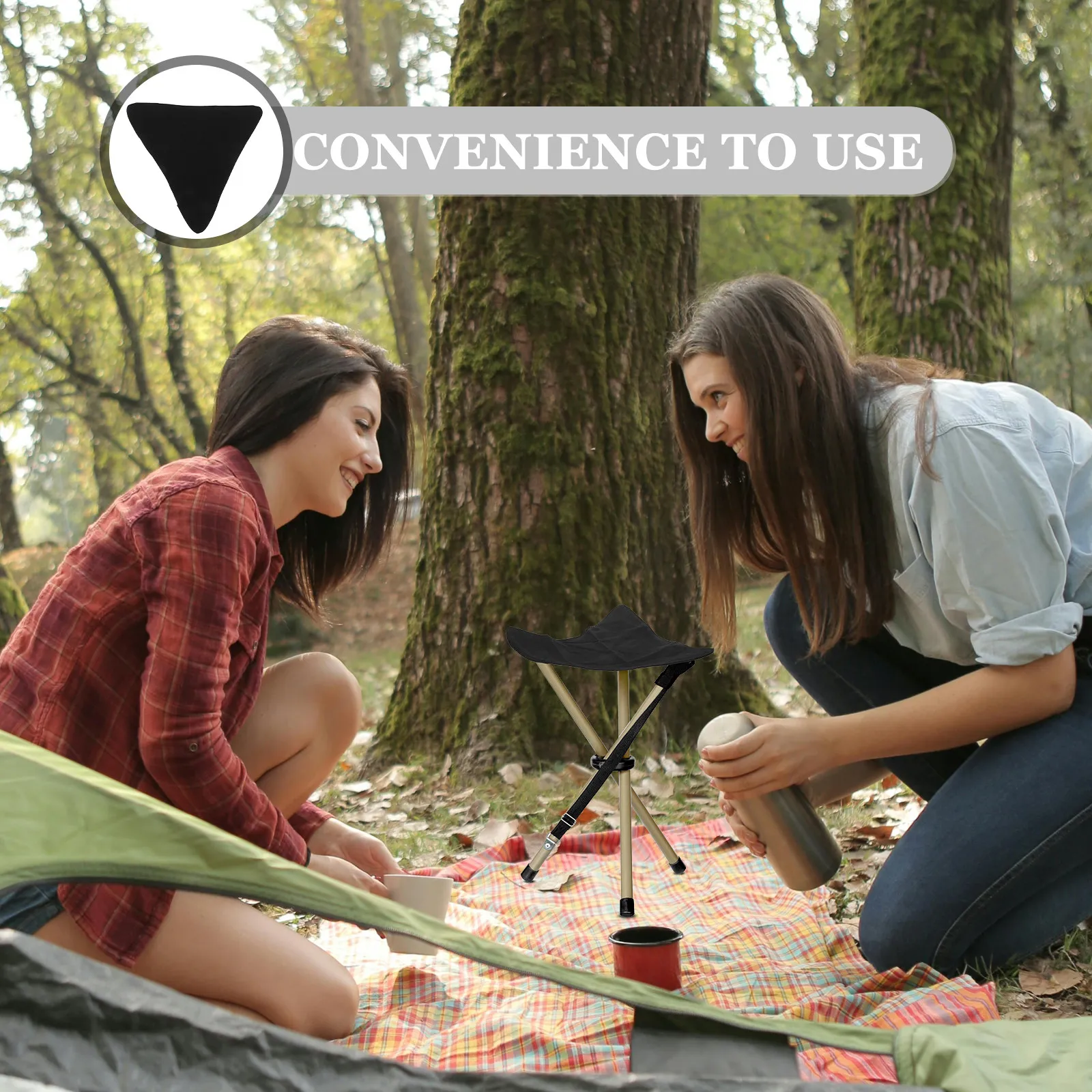Camping Stool Replacement Seat Cloth Folding Tripod Chair Canvas Cover Outdoor Portable Accessory