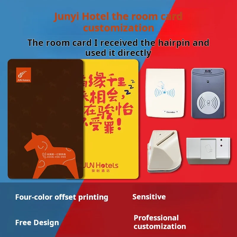 Junyi Hotel The Room Production Customized Bida Hotel Lock Proximity Lock Design Printing Cus