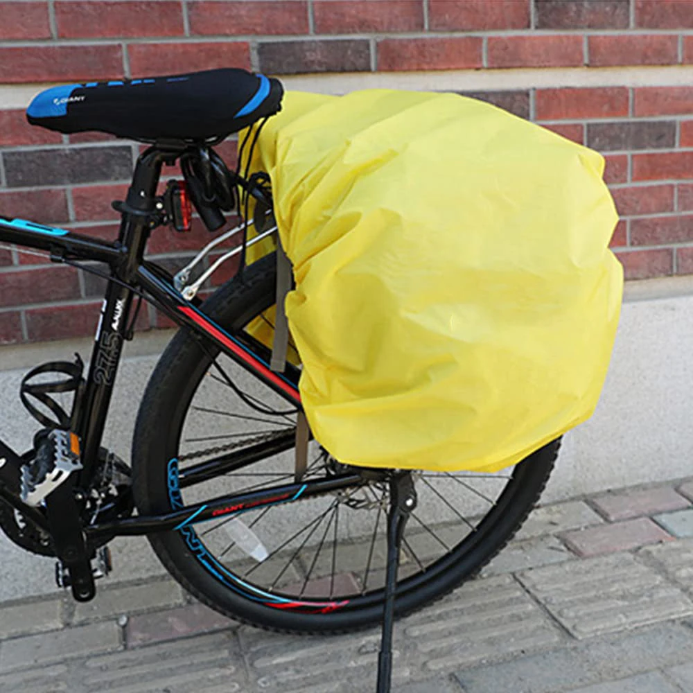 50 L Bike Bags for Bicycles Rear Rack Waterproof Rear Bike Rack Bag with Rain Cover and Reflective Trim