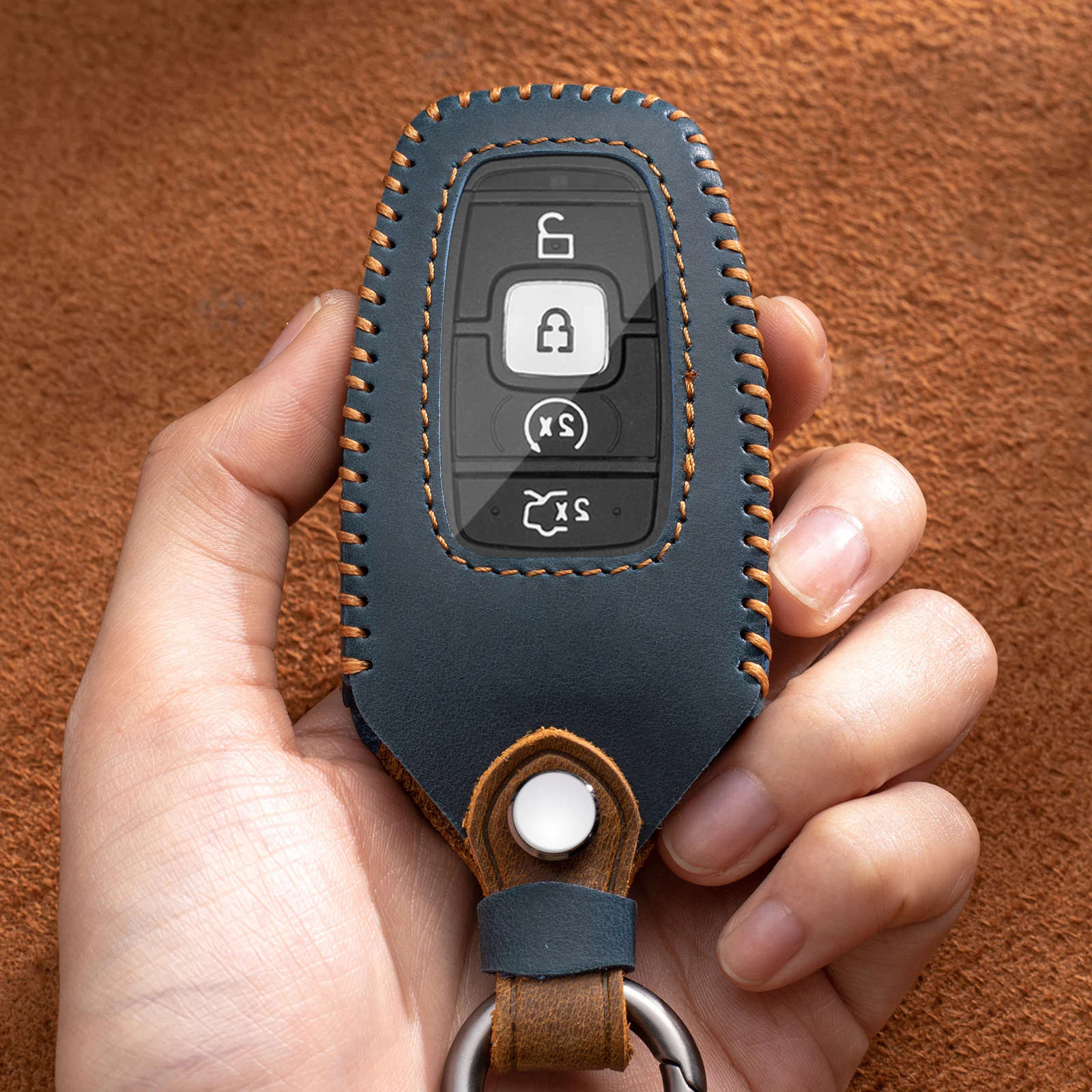 

Car Key Cover Case Bag For Lincoln Continental MKC MKZ MKX Navigator Z Nautilus Aviator Corsair 2017 2018 2019 2022 Keychain