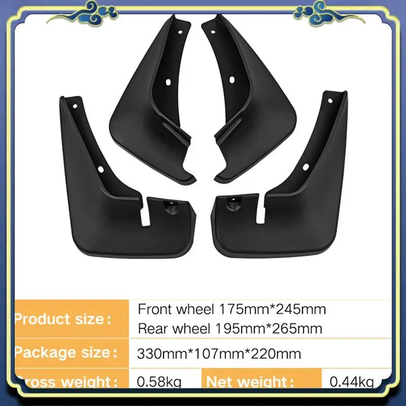 AU16-4PCS Car Mudguard Mud Flaps Splash Mud Guard Fender For Toyota Probox 2002-2008 Car Accessories