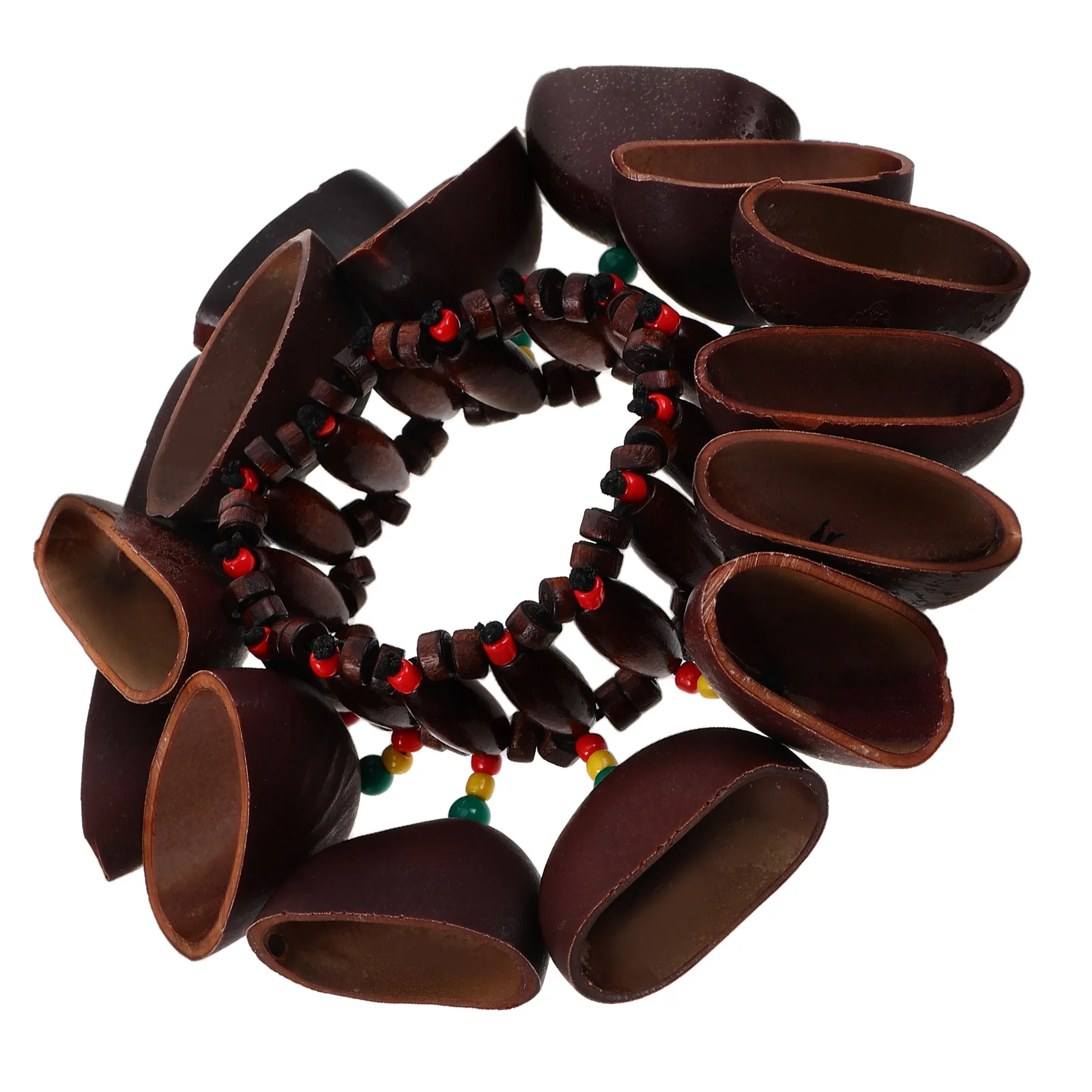 

African Drum Shell Bracelet Rattle Instrument Mens Jewelry Husk Bracelets Accessories Percussion Handmade Wristband