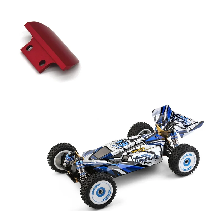 A63T-2X Metal Front Bumper For Wltoys 144001 124017 124019 RC Car Upgrade Parts Accessories,Red