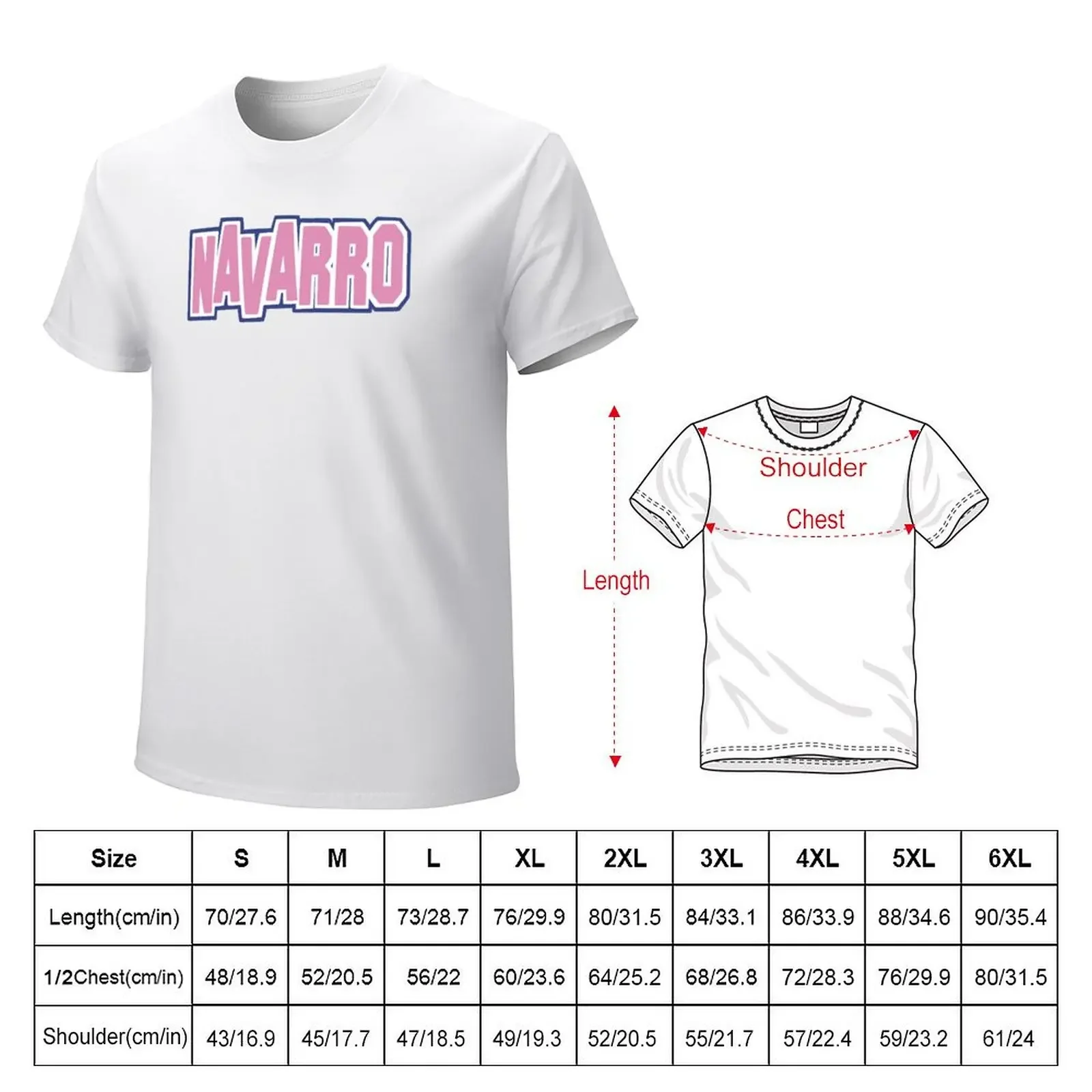 Navarro Cheer Logo - Pink T-Shirt baggy shirts plus size tops blue archive big and tall t shirts for men