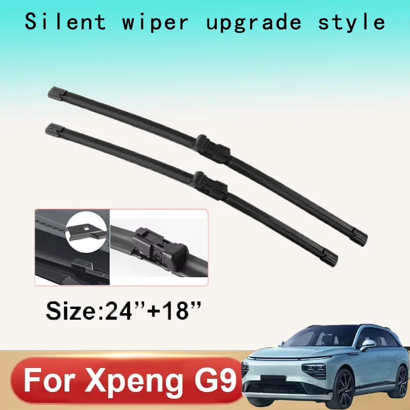 Car Wiper Blades For Xpeng G9 2023 98kWh 78.2kWh Car Accessories Front Windscreen Wiper Blade Brushes Cutter Goods