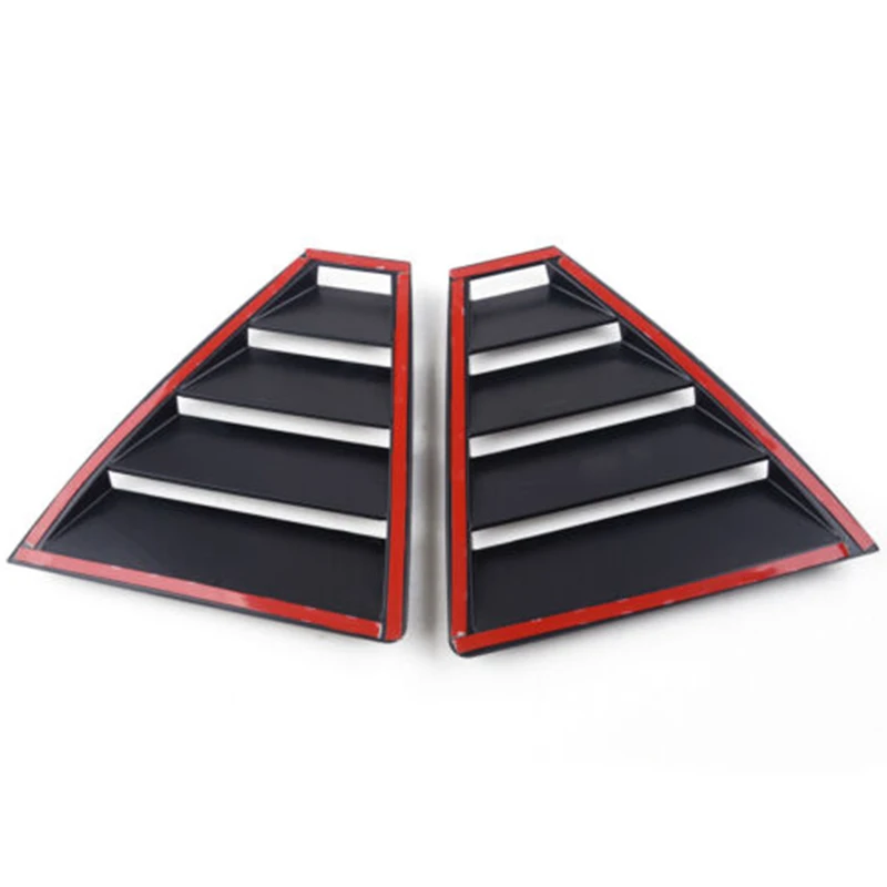 X59A_الخلفية الربع الجانب نافذة اللوفرات غطاء فتحة التهوية لوحة الكسوة نافذة الستائر الثلاثي لشركة هيونداي إلنترا 2017 2018 2019 #5