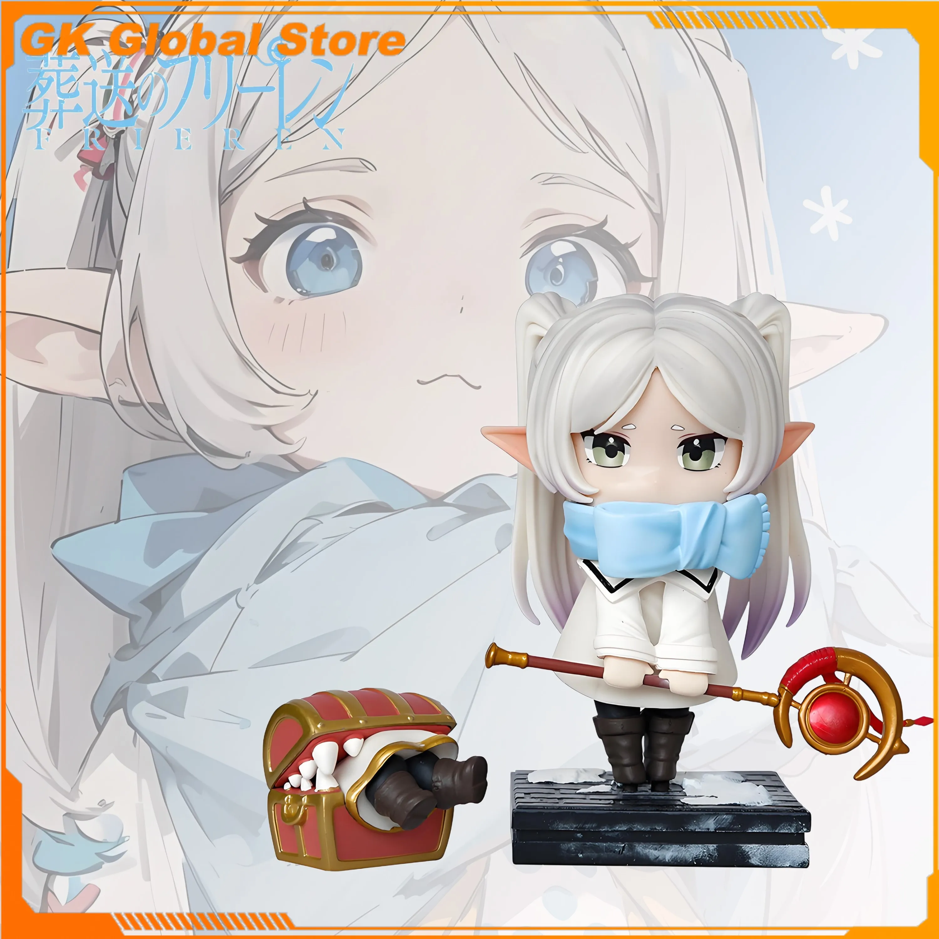 

Frieren:Beyond Journey's End Anime Figure Mimic Eat Frieren Peripheral Decoration Collection Desktop Ornament Birthday Gift Toys